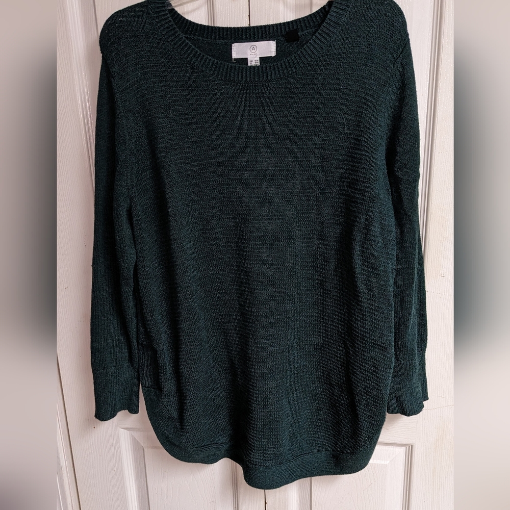A MTL1980 Green Sweater, Size 1X